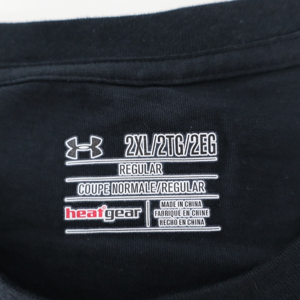 Under Armour Mens 2XL Support The Troops Black Charged Cotton T-Shirt 1233775 - Picture 2 of 9